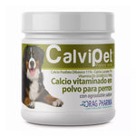 Calvipet, suplemento en polvo de calcio y vitaminas para fortalecer la salud ósea y dental en perros, 100 gramos