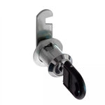 Cerradura de cilindro Safer de 30mm con acabado níquel, ideal para cajones, vitrinas o guanteras de escritorios y muebles