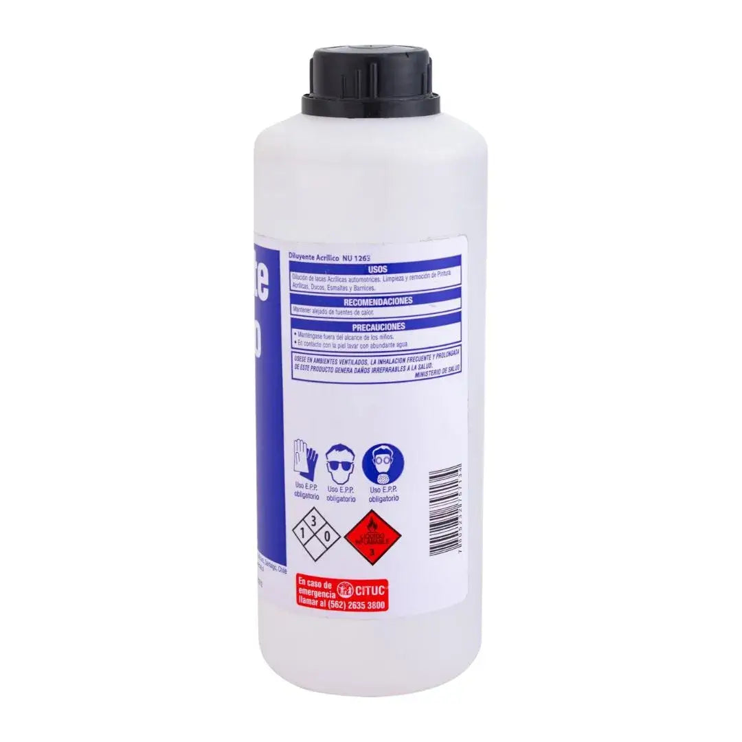 diluyente acrilico, disolvente acrilico, diluyente de acrilico, diluyente de pintura acrilica, diluyente para acrilico