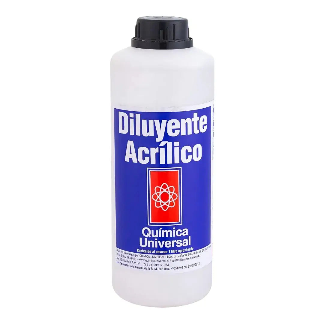 diluyente acrilico, disolvente acrilico, diluyente de acrilico, diluyente de pintura acrilica, diluyente para acrilico