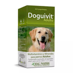 suplemento multivitamínico Doguivit Adulto, con 30 comprimidos para mejorar la nutrición, vitalidad y salud general de perros adultos.