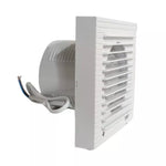 Extractor de aire para baño de 4 pulgadas, 12W 220V, certificado, ideal para la renovación de aire y control de humedad en espacios sanitarios pequeños.