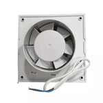 Extractor de aire para baño de 4 pulgadas, 12W 220V, certificado, ideal para la renovación de aire y control de humedad en espacios sanitarios pequeños.