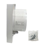 Extractor de aire para baño de 6 pulgadas, 18W 220V, certificado, ideal para la renovación de aire y control de humedad en espacios sanitarios.