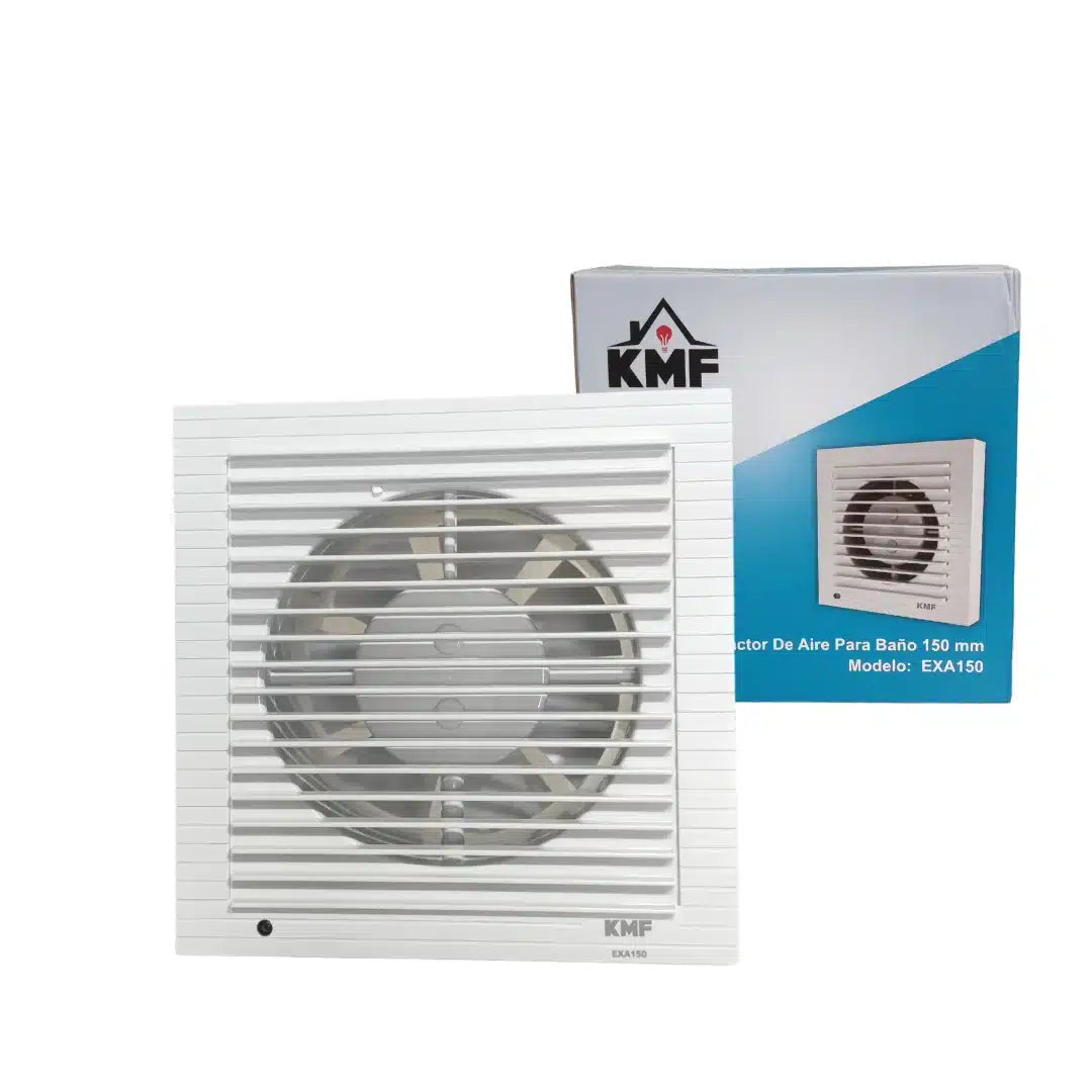Extractor de aire para baño de 6 pulgadas, 18W 220V, certificado, ideal para la renovación de aire y control de humedad en espacios sanitarios.