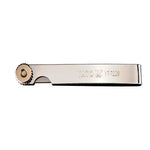 Set profesional de galgas de espesores Yato YT-7220, 17 hojas de 100 mm, tipo B, para la calibración y medición precisa de holguras en mecánica automotriz e industrial.