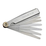 Set profesional de galgas de espesores Yato YT-7220, 17 hojas de 100 mm, tipo B, para la calibración y medición precisa de holguras en mecánica automotriz e industrial.