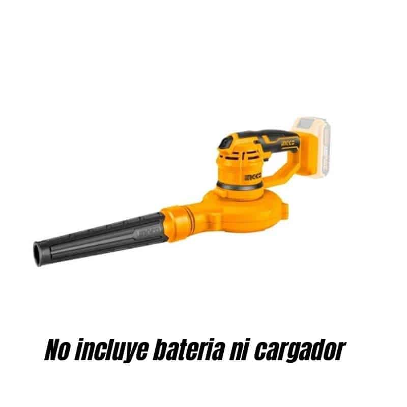 Soplador inalámbrico INGCO 20V para limpieza de hojas y polvo