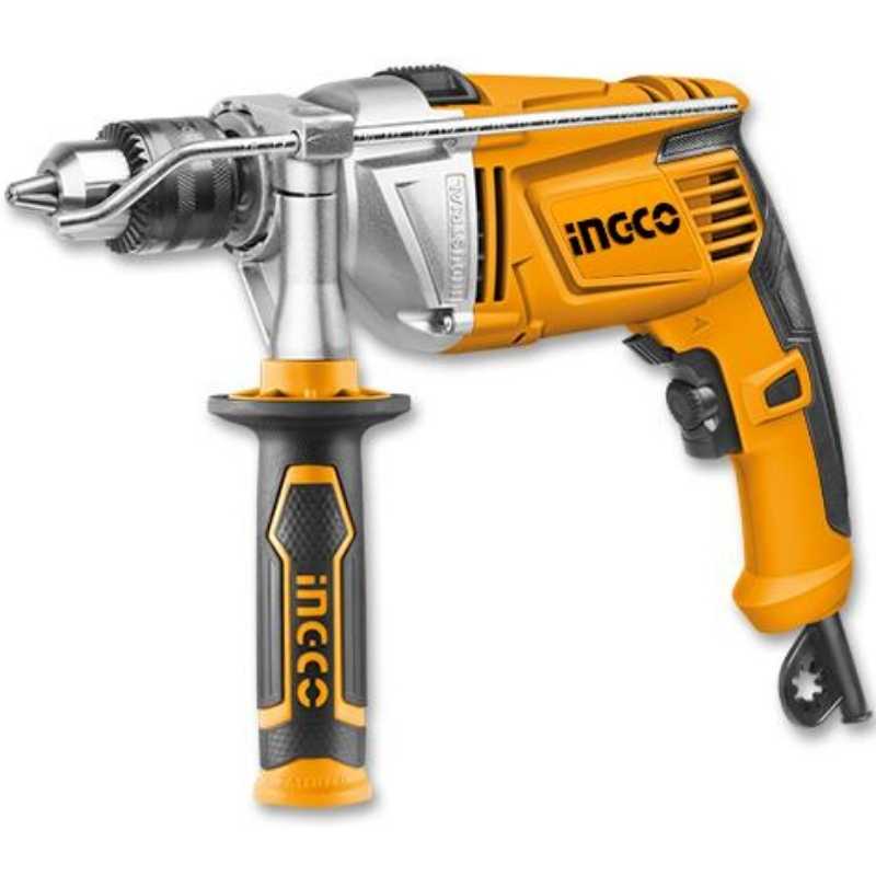 Taladro percutor Ingco 1100 W 13 mm para perforación en metal madera concreto