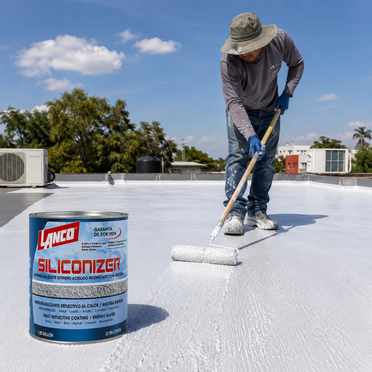 Lanco Sellador De Techos Siliconizer Impermeabilizante