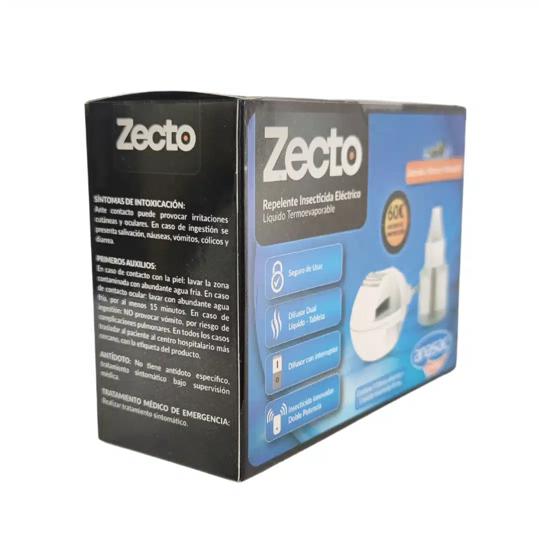 Insecticida Zecto líquido para repeler zancudos e insectos hogar
