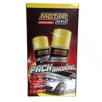 Pack Motorlife con silicona protectora para tablero y renovador de neumáticos, kit de detailing para dar brillo y protección a las superficies del auto.