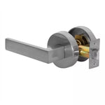 Cerradura de manilla cuadrada Bash 8809, ideal para puertas de dormitorio u oficina, con mecanismo de seguridad y acabado metálico