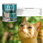 4 latas de comida húmeda Fit Formula para gatos, con sabor a pescado