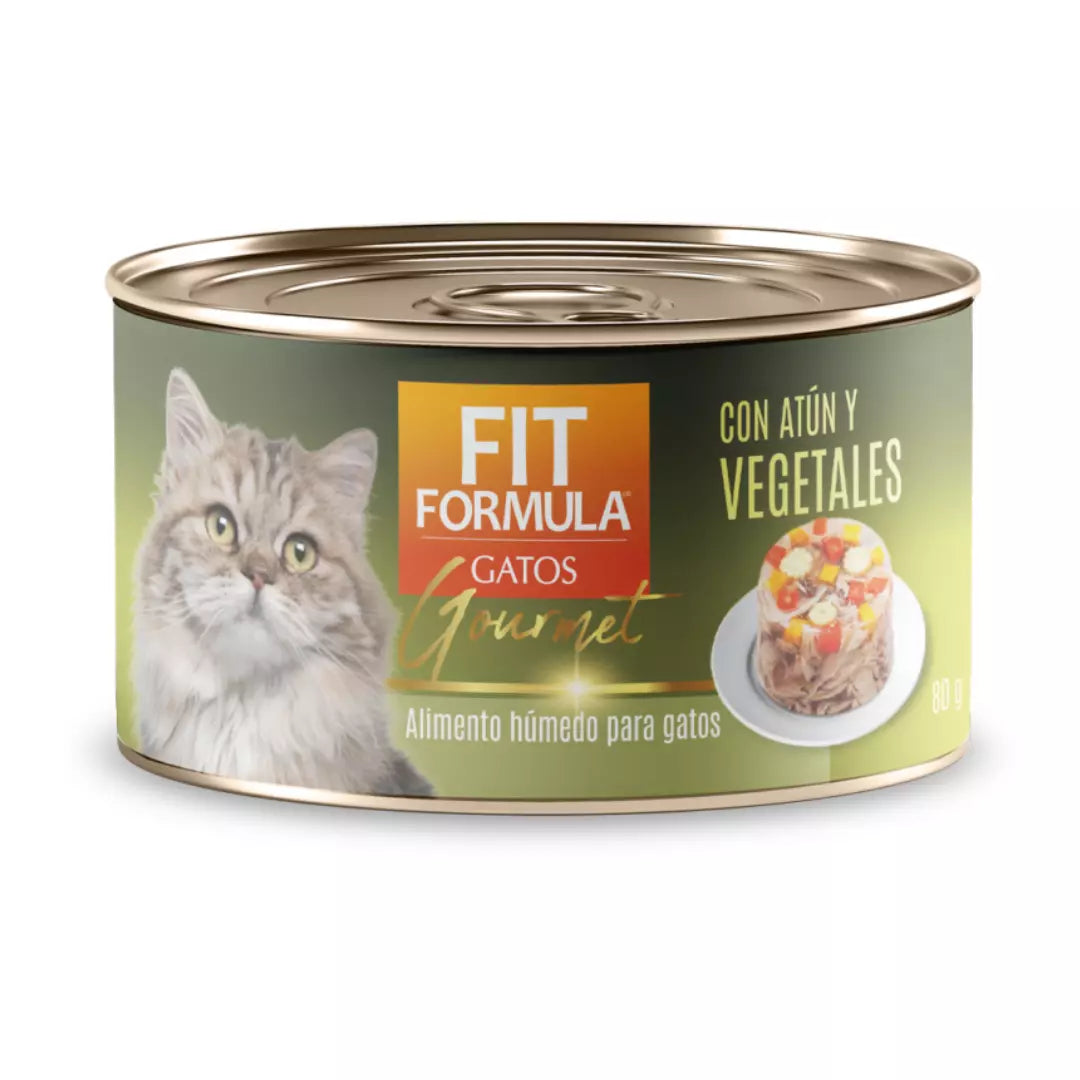 alimento húmedo premium Gourmet con verduras para gatos, comida balanceada y de alta palatabilidad