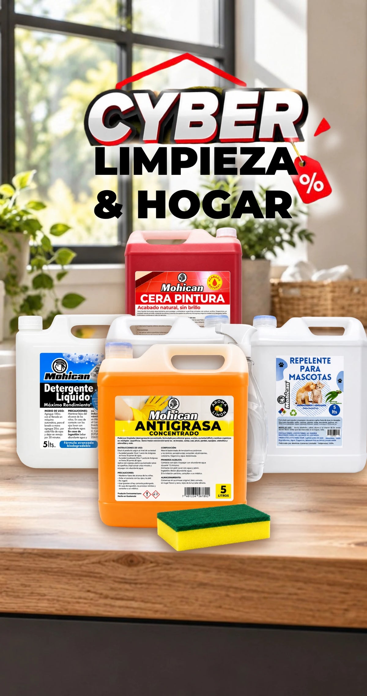 Productos de limpieza y hogar para uso diario disponibles en Baumart