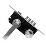 Cerradura de embutir Bash 8809 de manilla principal, fabricada en acero inoxidable, ideal para puertas de acceso que requieren durabilidad y seguridad