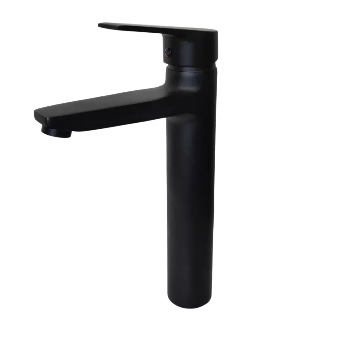 Monomando Lavamanos Taumm Alto NOTTE Negro Mate para Lavabo Elevado