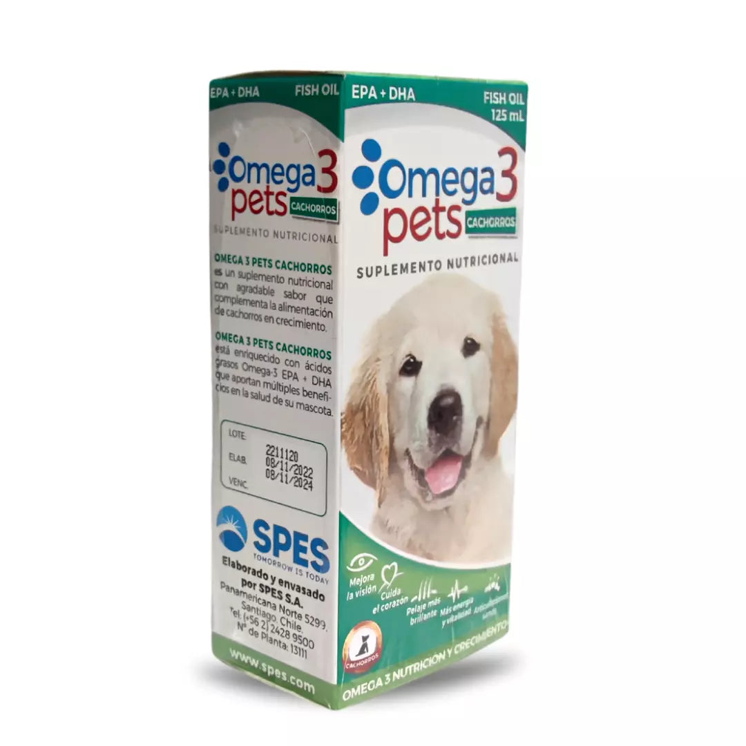 Suplemento Omega 3 y 6 Superpet cachorros 125 ml con EPA DHA