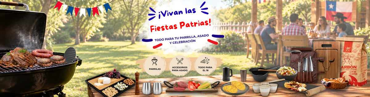 Parrillas y accesorios para asados de Fiestas Patrias en Baumart Chile