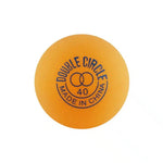Pack de 10 Pelotas de Ping Pong Naranjas Double Circle de 40mm.