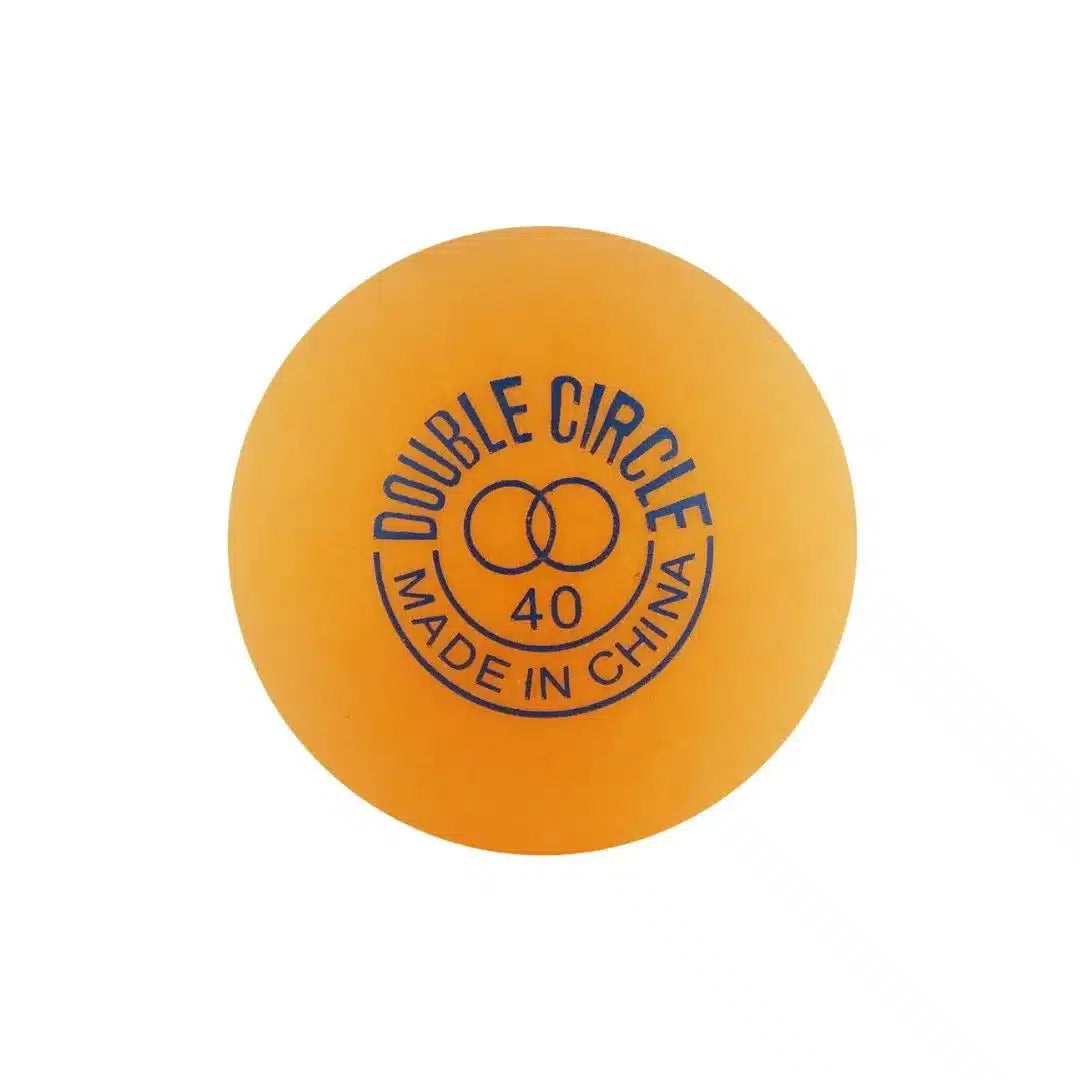Pack de 10 Pelotas de Ping Pong Naranjas Double Circle de 40mm.
