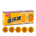 Pack de 10 Pelotas de Ping Pong Naranjas Double Circle de 40mm.