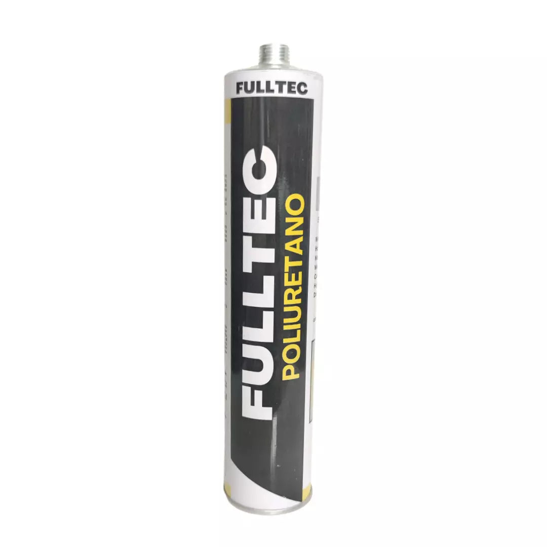 Sellador de poliuretano Fulltec 300ml para juntas y construcción.