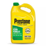 Anticongelante Prestone Coolant 50/50 Asian color verde, refrigerante de larga vida útil y fórmula P-OAT para vehículos japoneses y coreanos.
