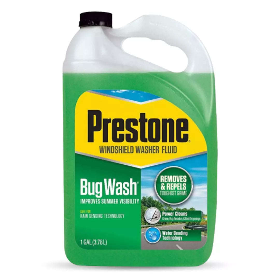 Limpiaparabrisas Prestone Bug Wash 1 galón.