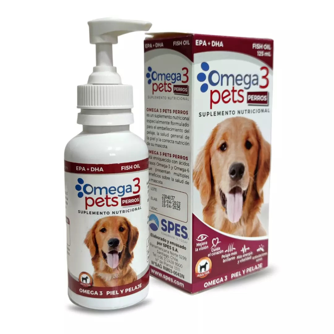 Suplemento Omega 3 y 6 Superpet para perros con EPA DHA 125 ml