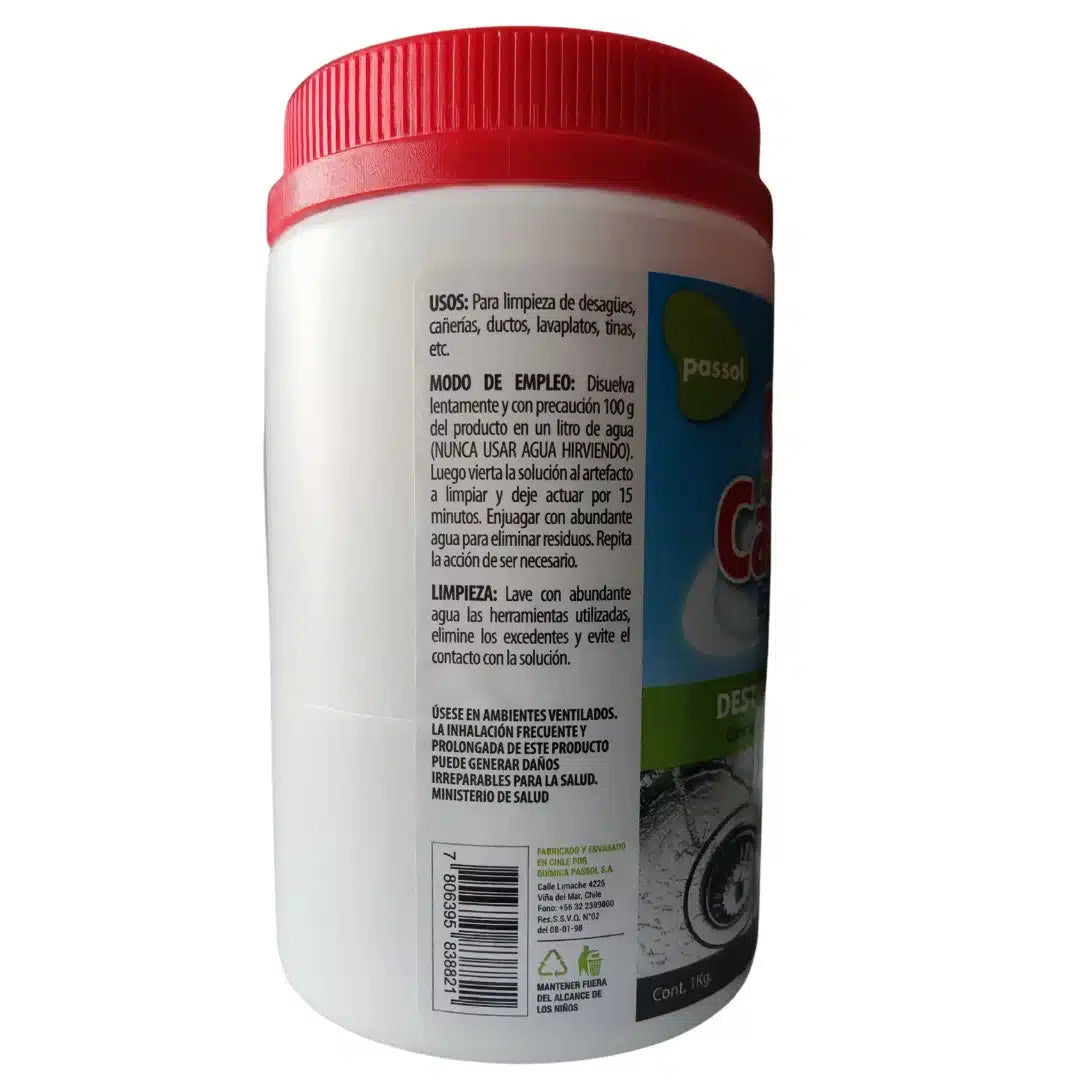Pack Passol de soda cáustica para limpieza