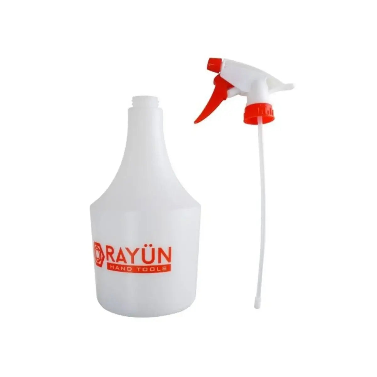 Rociador pulverizador manual Rayun de 1 litro, de color blanco con boquilla roja
