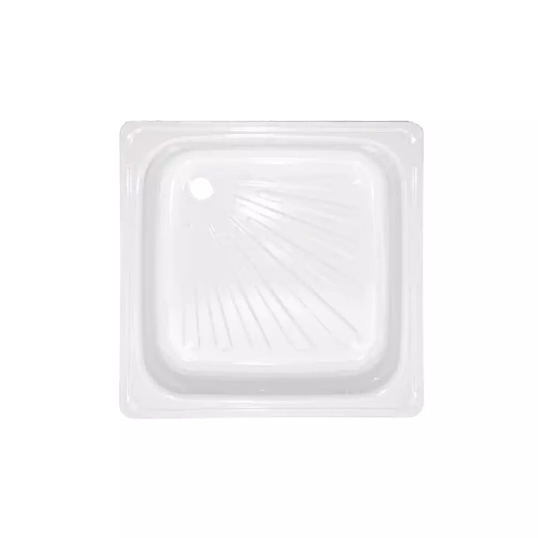 Receptáculo de Ducha 70x70 Taumm: Acero esmaltado para baños modernos y duraderos.
