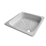 Receptáculo de Ducha 70x70 Taumm: Acero esmaltado para baños modernos y duraderos.
