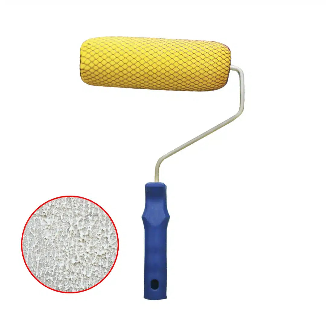 Rodillo texturador de malla Lizcal 18 cm, herramienta de pintura decorativa para crear texturas, relieves y efectos especiales en paredes y techos con pastas y masillas.