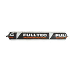 Kit de sellado profesional Fulltec, incluye silicona estructural negra y pistola calafatera, ideal para aplicaciones de alta exigencia en construcción y fachadas.