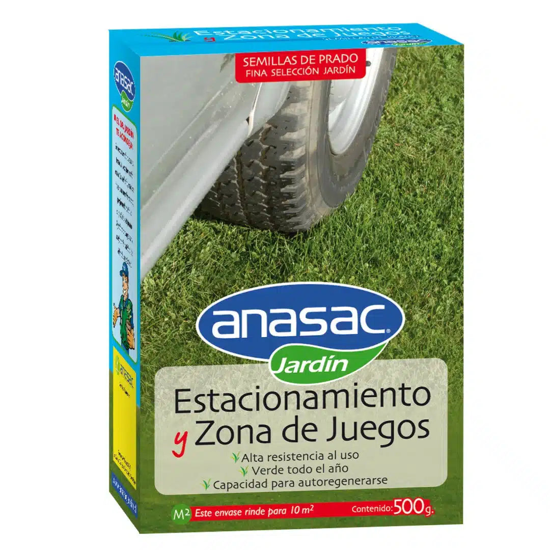 Semillas de pasto Anasac mezcla para zonas de estacionamiento