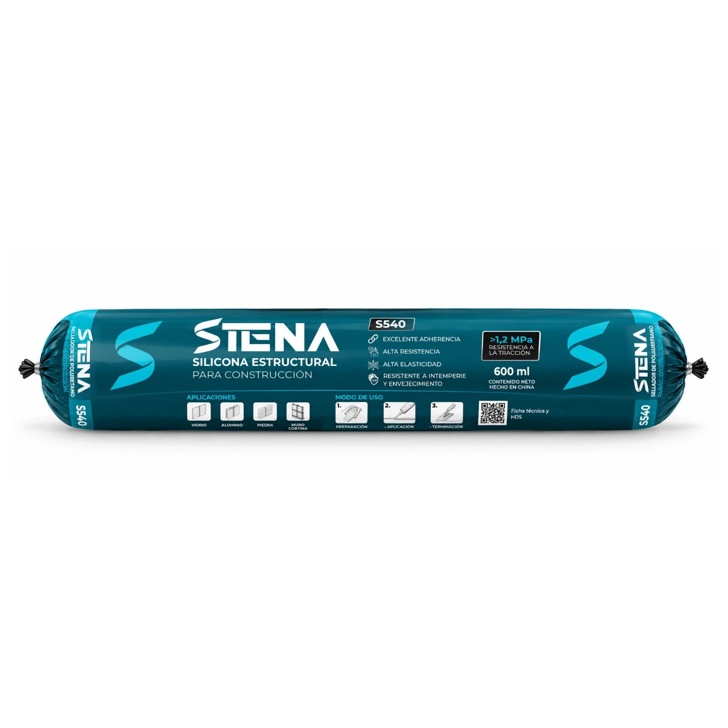 Silicona estructural STENA S540 en paté de 600 ml