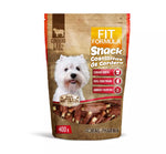Snack para perro Fit Fórmula de 400 gramos, costillitas de cordero 100% natural, premio deshidratado para entrenamiento y masticación.