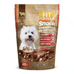 Kit perruno Fit Formula para adulto, contiene 3 unidades de snacks y aceite Omega 3/6 para mejorar el pelaje, la piel y la salud articular del perro.