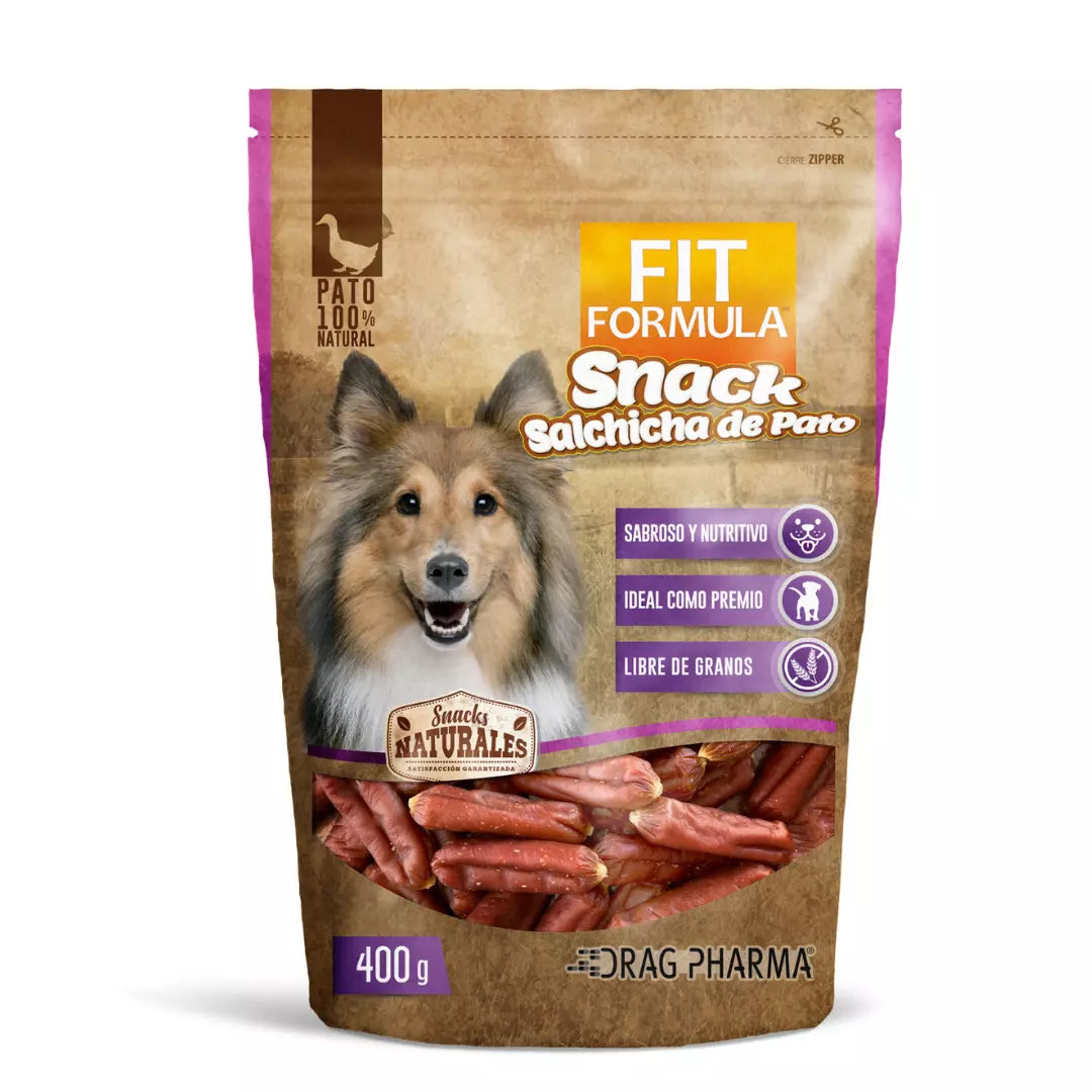 Salchichas de pato Snack Fit para mascotas saludables