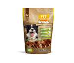 Snack para perro Fit Fórmula de 400 gramos, trozos de pollo deshidratado 100% natural, ideal como premio de alto valor proteico para el entrenamiento canino.