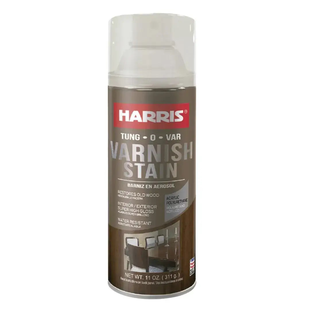 Barniz Stain en spray de 311 gramos, pintura 2 en 1 que tiñe y protege la madera para la renovación de muebles y artesanías.