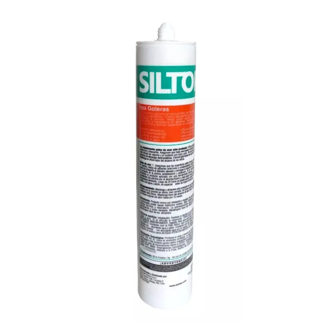 Silicona gris Siltop para sellado de goteras y filtraciones