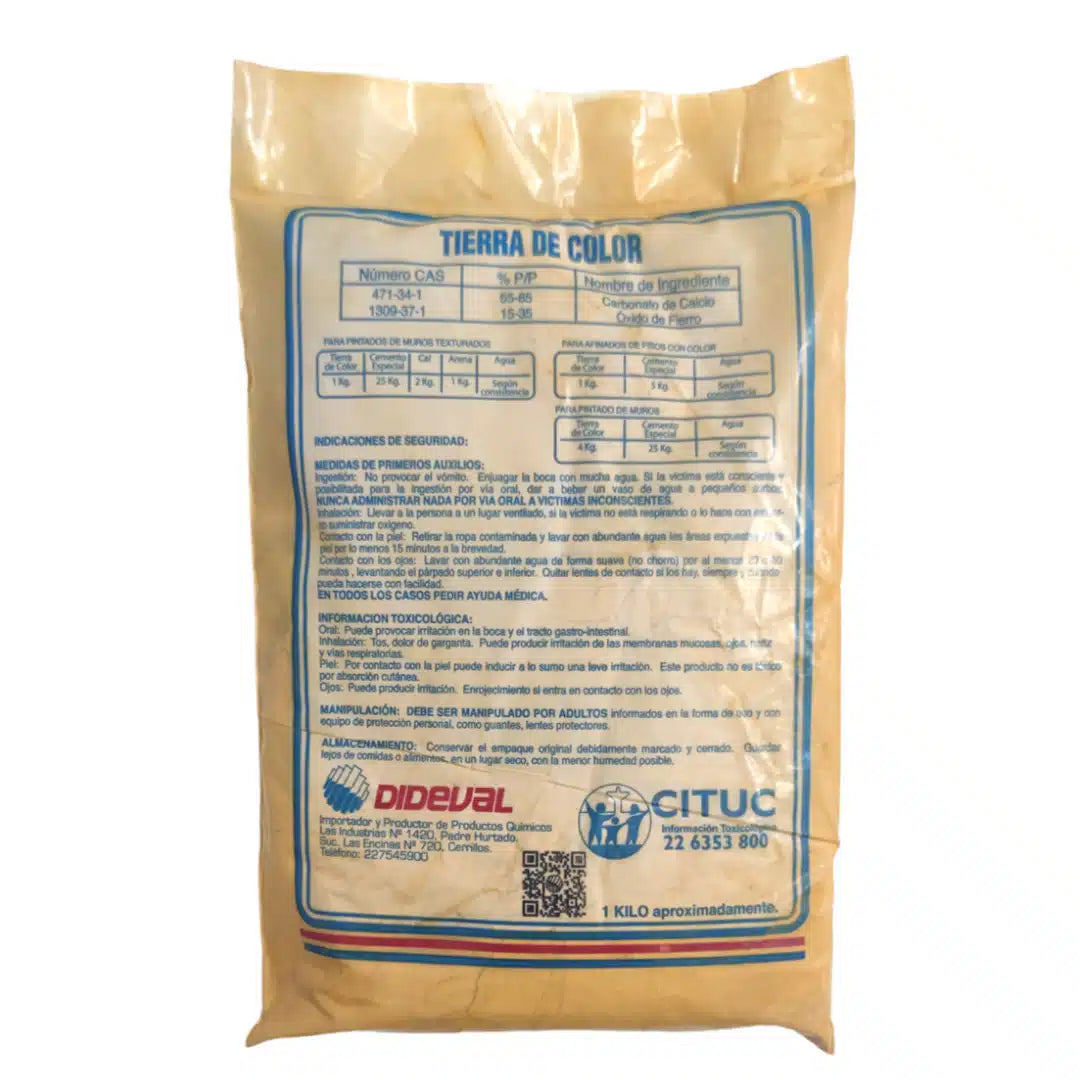 Tierra amarilla Dideval 1 kg para jardinería y decoración de suelo