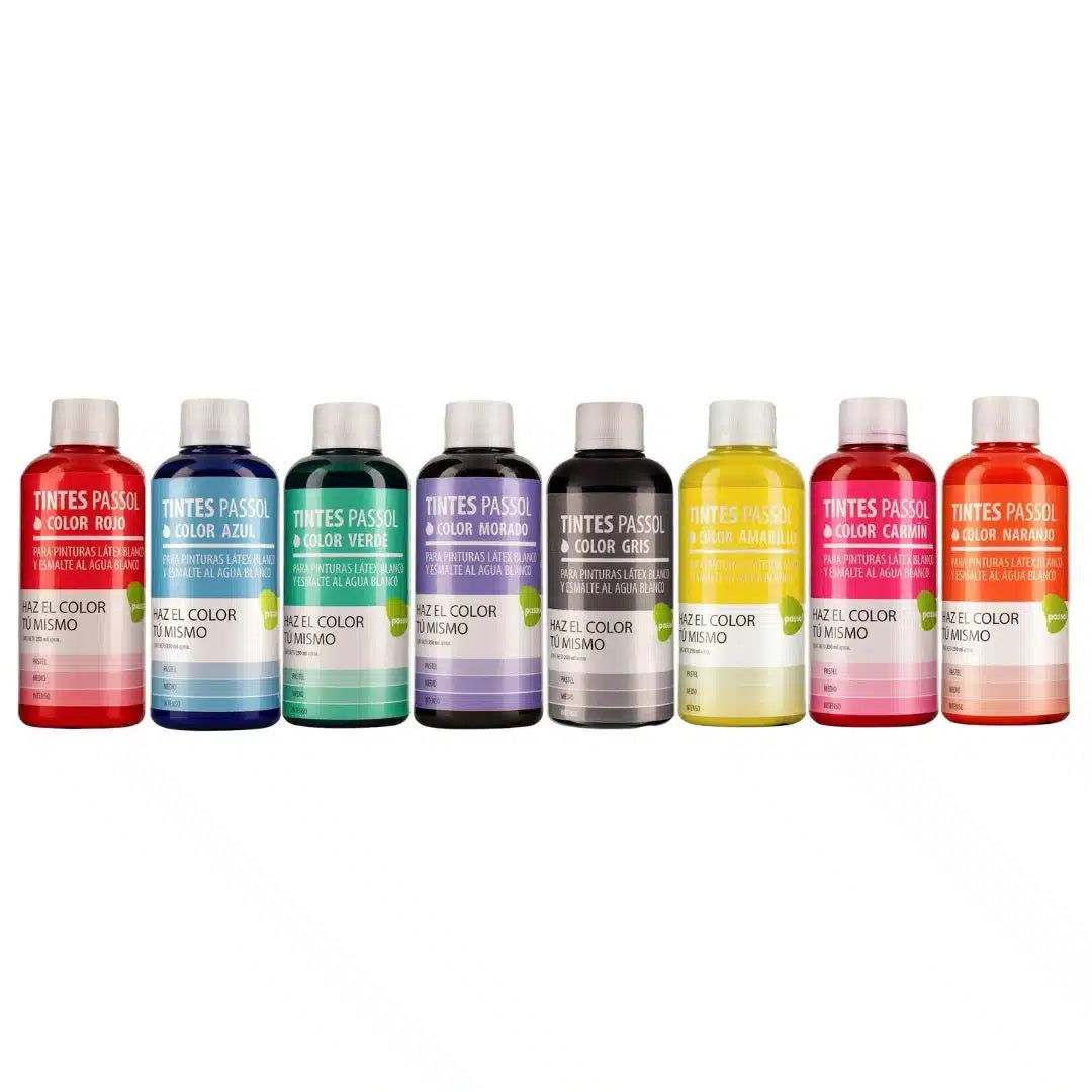 Tinte concentrado Passol universal para pintura y superficies
