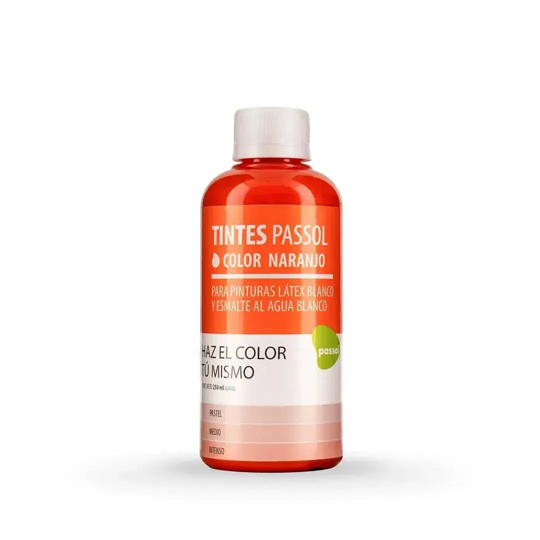 Tinte Passol Naranjo Concentrado Universal para Pinturas 250 ml