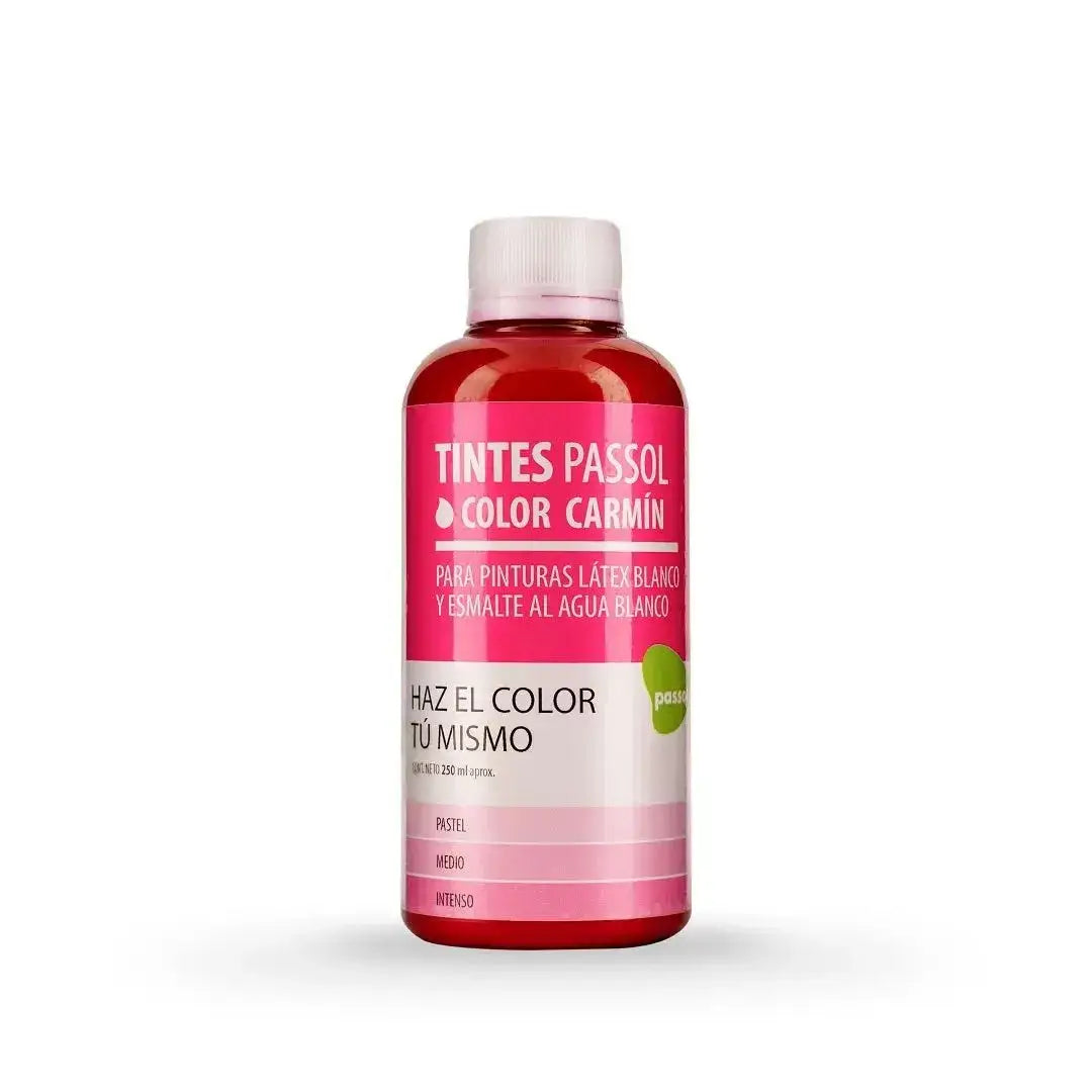 Tinte Passol Carmin Concentrado Universal para Pinturas 250 ml