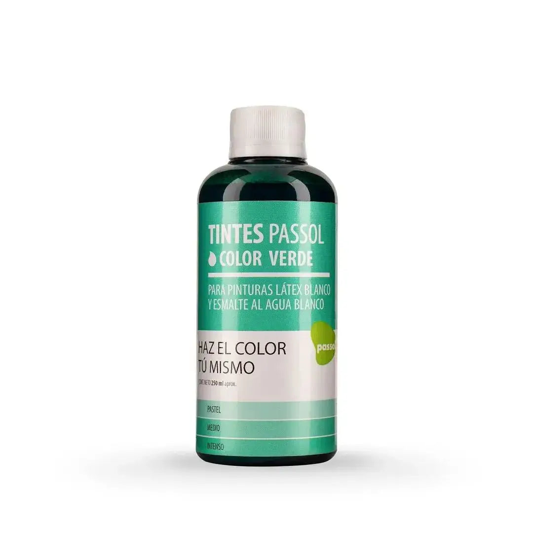 Tinte Passol Verde Concentrado Universal para Pinturas 250 ml
